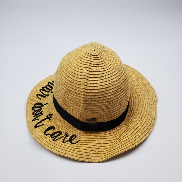 Toddler C.C Ribbon Band Straw Brim Beach Hat - Picture 3 of 7